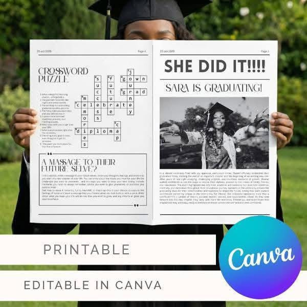 Custom Celebration Newspaper Personalized Wedding Birthday Keepsake