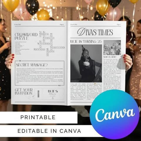 Custom Celebration Newspaper Personalized Wedding Birthday Keepsake