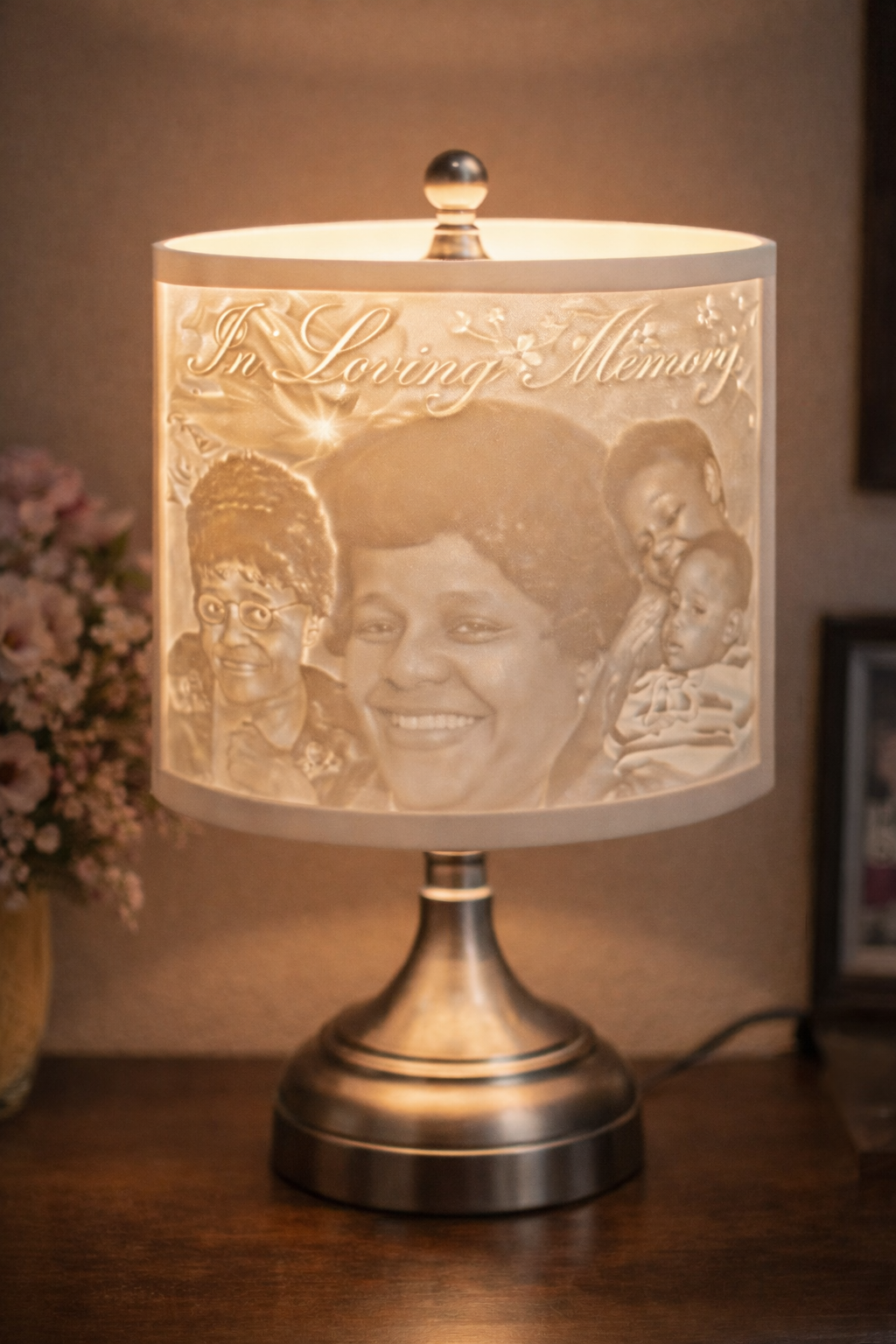 Custom 3D Memory Lampshade Personalized Photo Lamp Decor