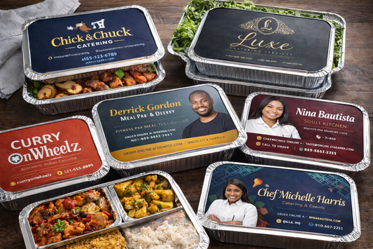 Custom Foil Pan Lids Personalized Branding for Catering Businesses